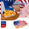 Patriotic Paper Food Tray Red Blue White Stars Stripes Paper Food Boats 4th of July Party Favors